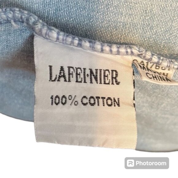 Plus Size Denim Dress Coastal Cowgirl Country Embroidered Blue Jean Button Sz 3X - Picture 14 of 15